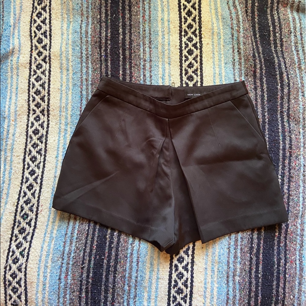 Sleek Black Dress Shorts